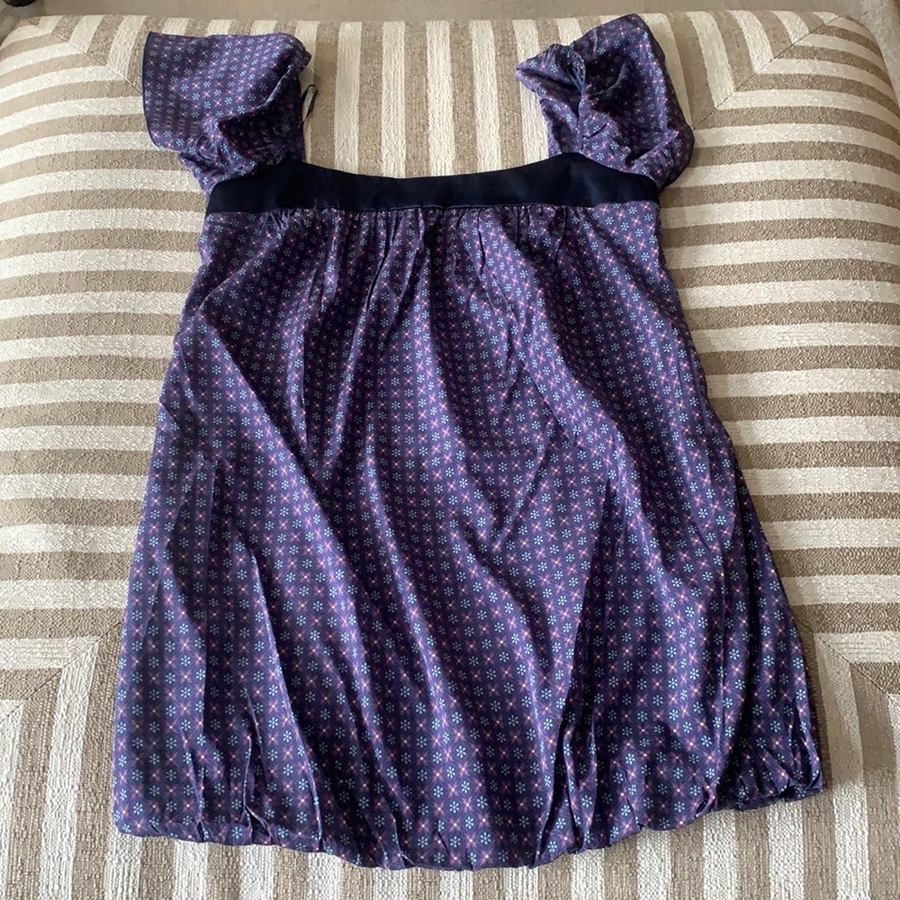 Guess silk and spandex purple/blue mini dress